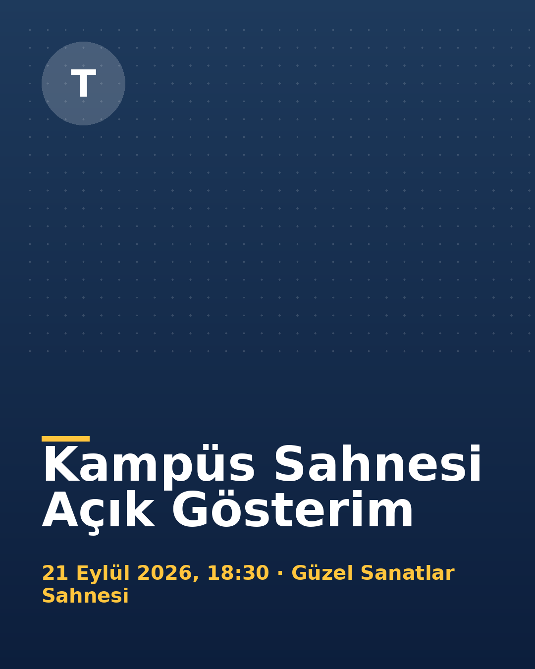 Kampüs Sahnesi Açık Gösterim afişi